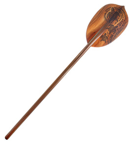 5' Koa Paddle with Walnut Neck - Tribal Honu