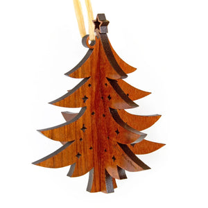 Koa 3D Ornament - Christmas Tree