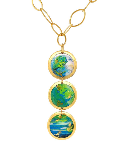 Mahi Disc Necklace