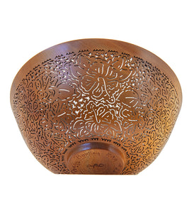 Pierced Koa Bowl "Hibiscus" by Patrick and Peggy Bookey- BOOP37881