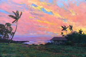 Original Pastel Painting "Hana Sunrise" by Michael Clements 18x12