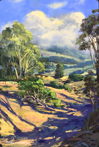 Original Pastel Painting "Upcountry Maui" by Michael Clements 12x18