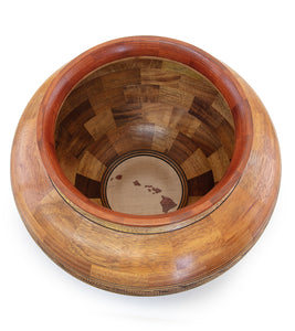 Segmented Koa Vessel 15" Maile by Gregg Smith